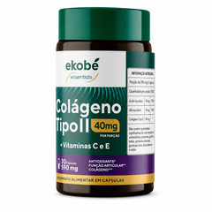 Colágeno Tipo 2 más Vitamina C y E - Ekobé 30 cápsulas de sabor sin sabor