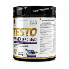 Testo Prmx Pro Max Body Advance 240g Magnesio Vitamina B6 D E Zinc Sabor Wild Grapes