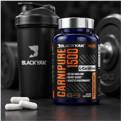 Carnipure 1500 L-Carnitina 90 Cápsulas Energía Sin Sabor - Black Yak