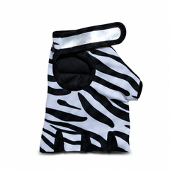 Guantes de levantamiento de pesas fitness leopardo - patrón animal print verde y negro