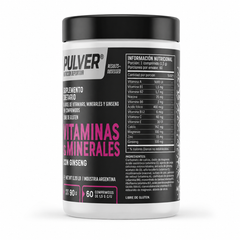 Vitaminas Y Minerales 60 Comp Pulver Con Ginseng Sin Tacc