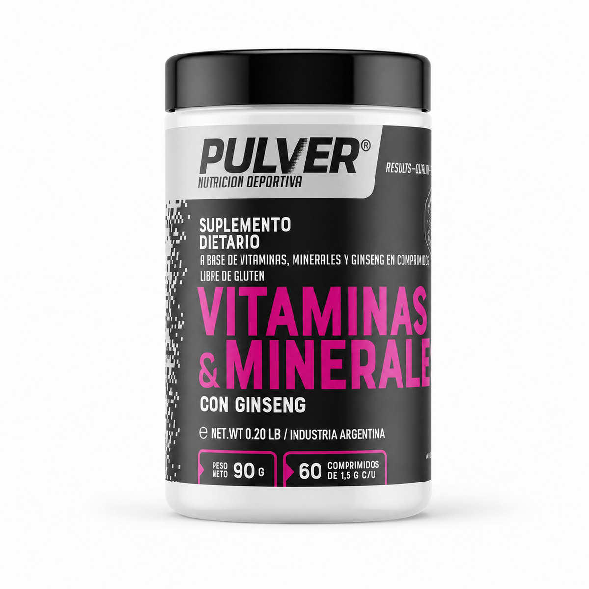 Vitaminas Y Minerales 60 Comp Pulver Con Ginseng Sin Tacc