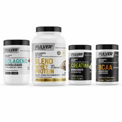 Combo colágeno hidrolizado + colágeno gold + creatina + BCAA pulver