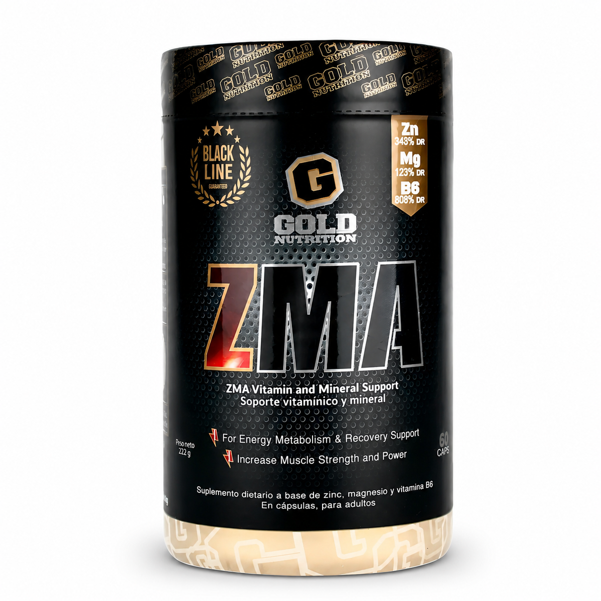 Zma Aumentador De Testosterona 60 Caps Gold Nutrition