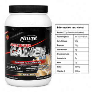 Pulver Gainer Plus 1,5 kg - Ganador de Peso