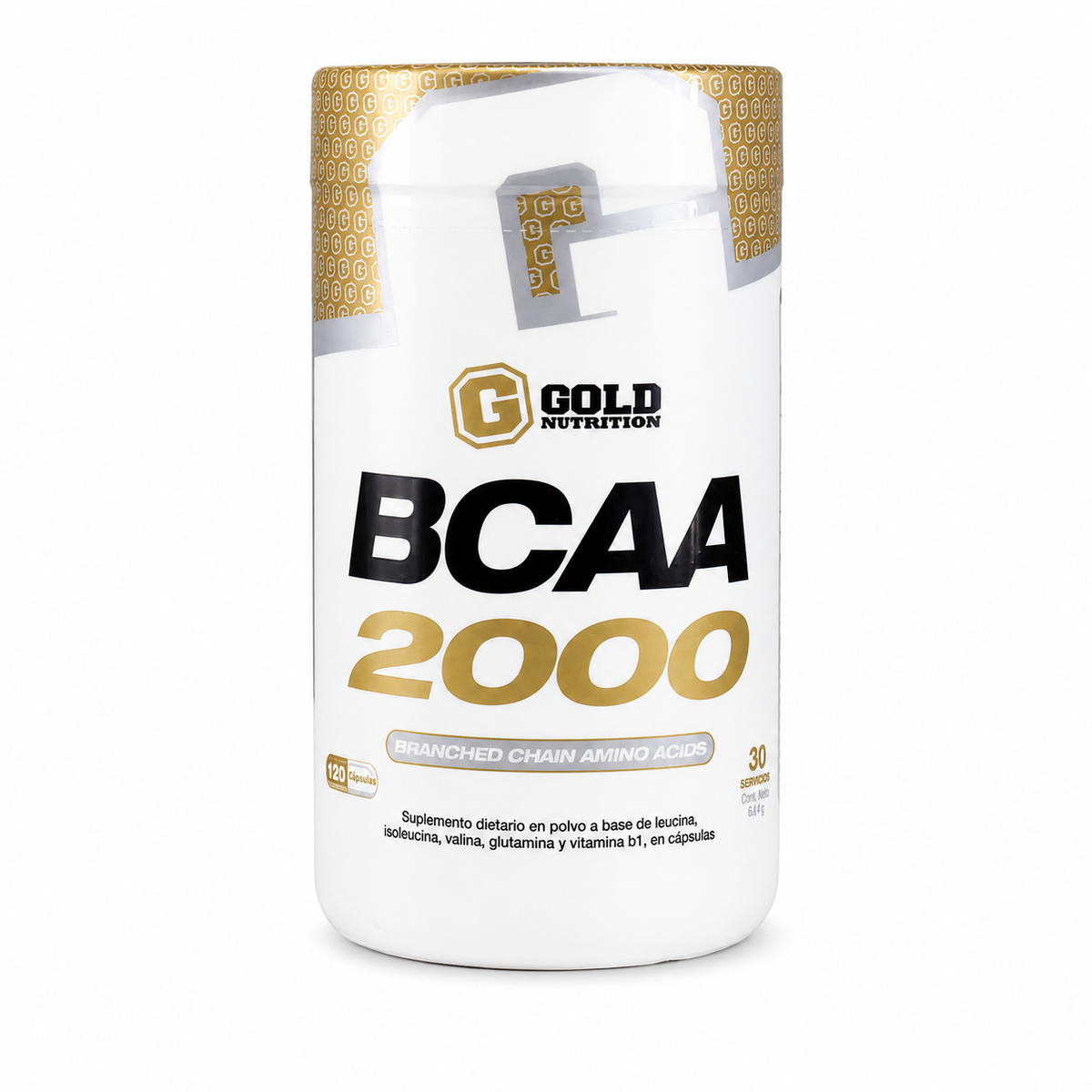 Bcaa 2000 Aminoácidos Ramificados 120 Tab Sin sabor - Gold Nutrition