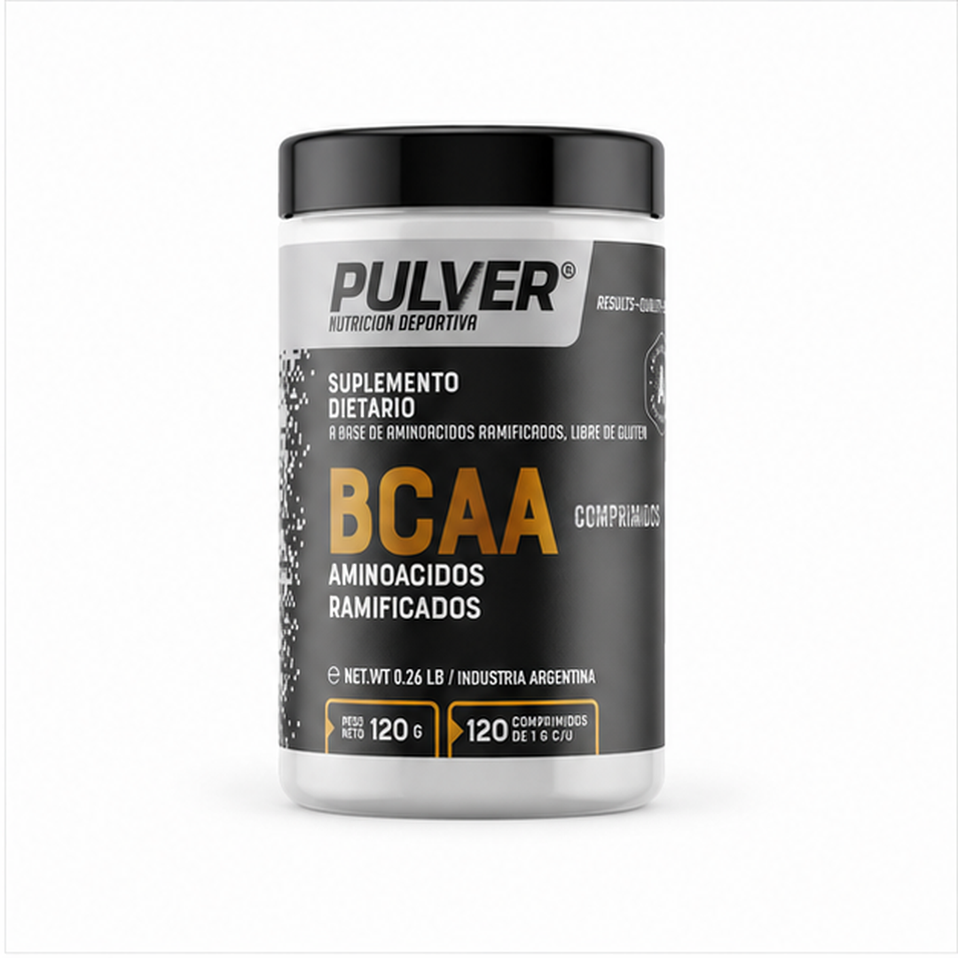 Bcaa 120 Comps Pulver Aminoácidos Ramificados Recuperacion Sabor Neutro